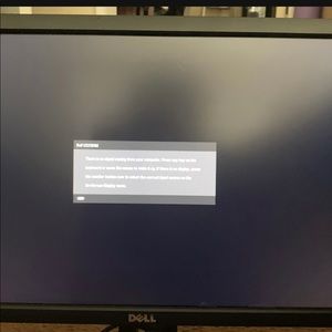 Dell screen monitor with 3 cords